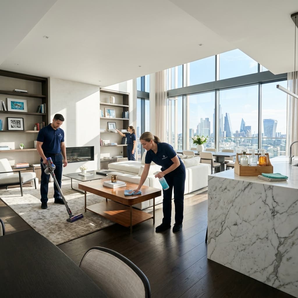 Eco-friendly luxury cleaning team